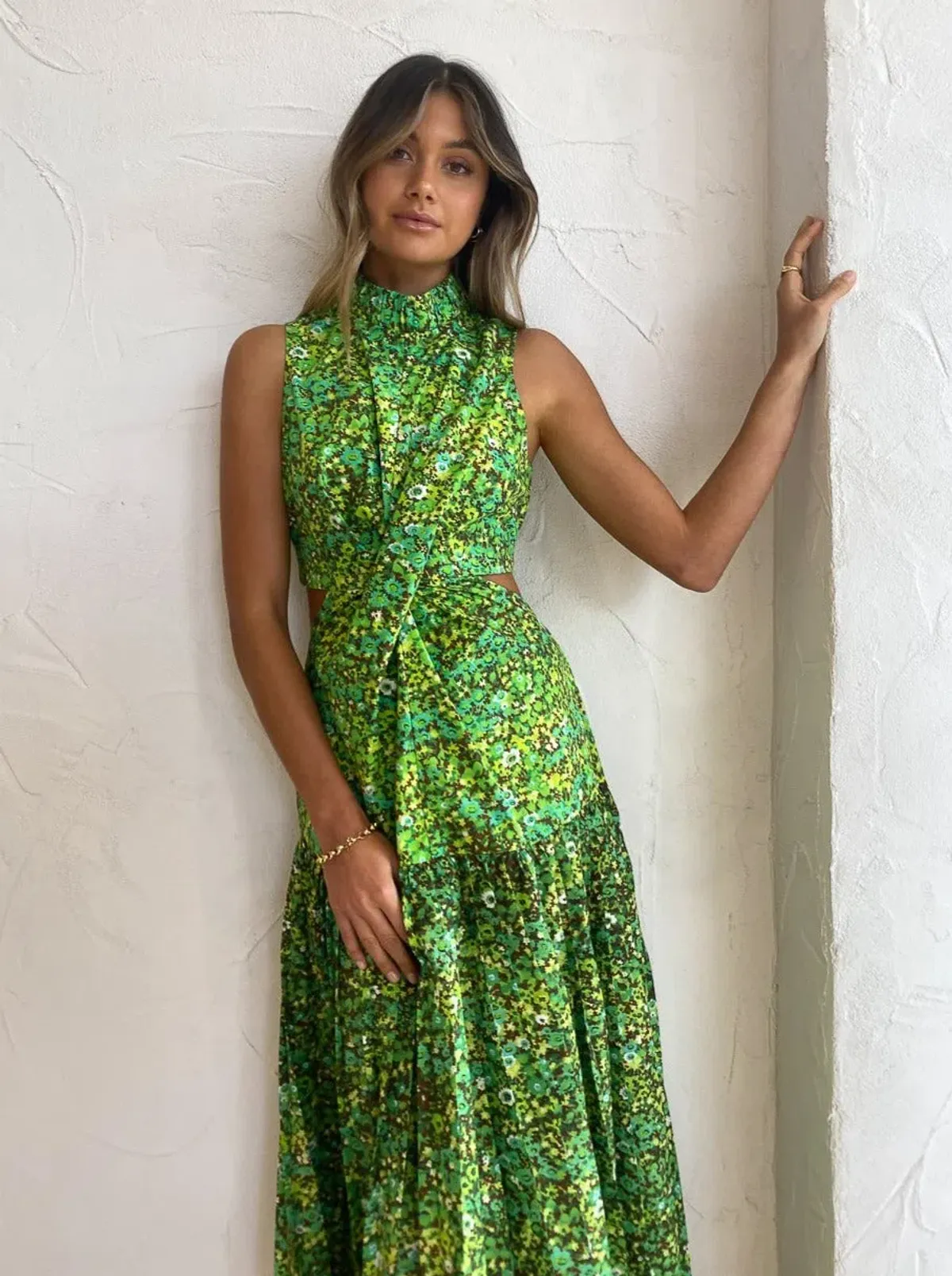 Alemais Phyllis Twist Front Dress Print Size 6 - Image 3