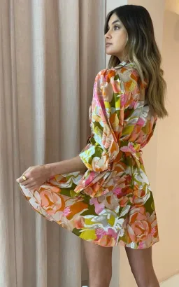 Acler Hendrix Dress Print Size 6 for rent on The Volte - image 5