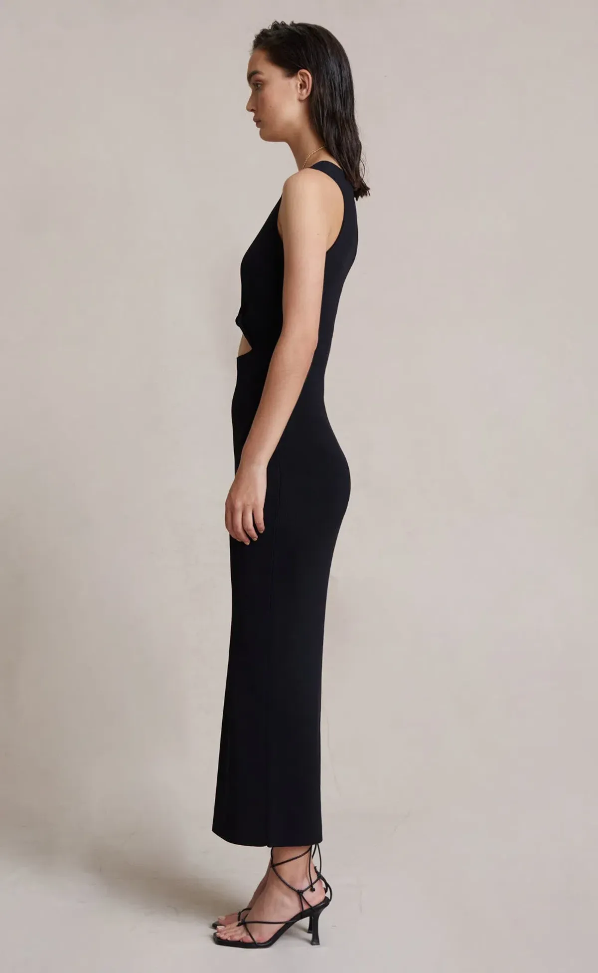 Bec & Bridge Sorbet Summer Midi Dress Black Size 6 - Image 3