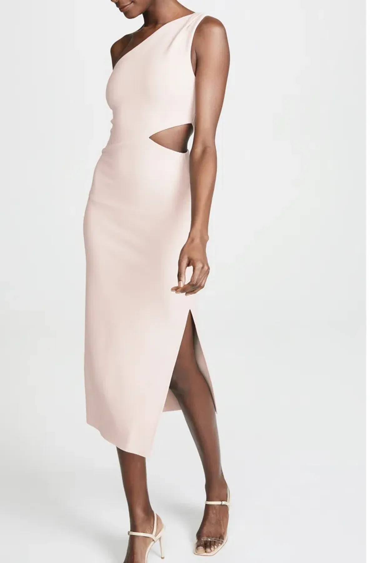 Bec and Bridge Alessandra Assym Dress in Nude Size 8 - Image 4