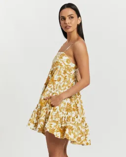 Shona Joy Saffron Tiered Mini Dress Print Size 10 for rent on The Volte - image 3