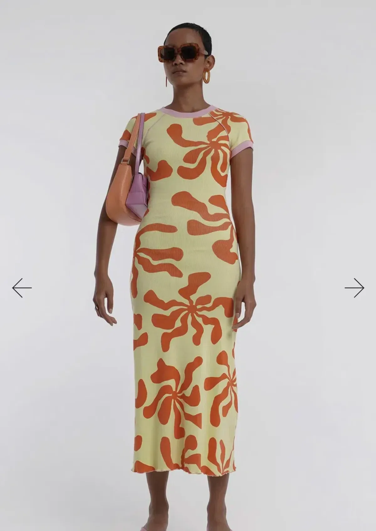 Arthur Apparel Hole Dress Tequila Sunrise Size 8 - Image 1