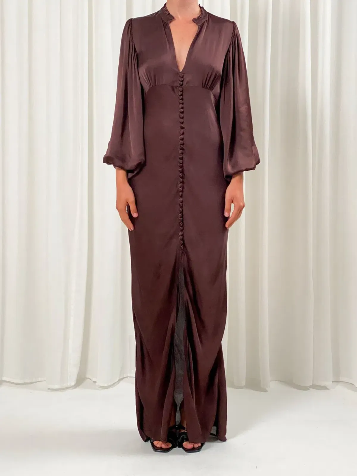 Birgitte Herskind Shila Dress Brown Size 8 - Image 3