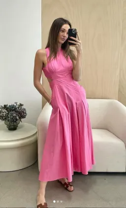 Camilla and Marc Vanderlin Maxi Dress Pink Size 10 for rent on The Volte - image 3