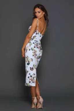 Elle Zeitoune Alannah Vintage Floral Dress Print Size 10 for rent on The Volte - image 3