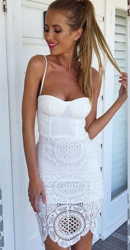 MISHA Flora Crotchet Dress White Size 10/M for rent on The Volte - image 5