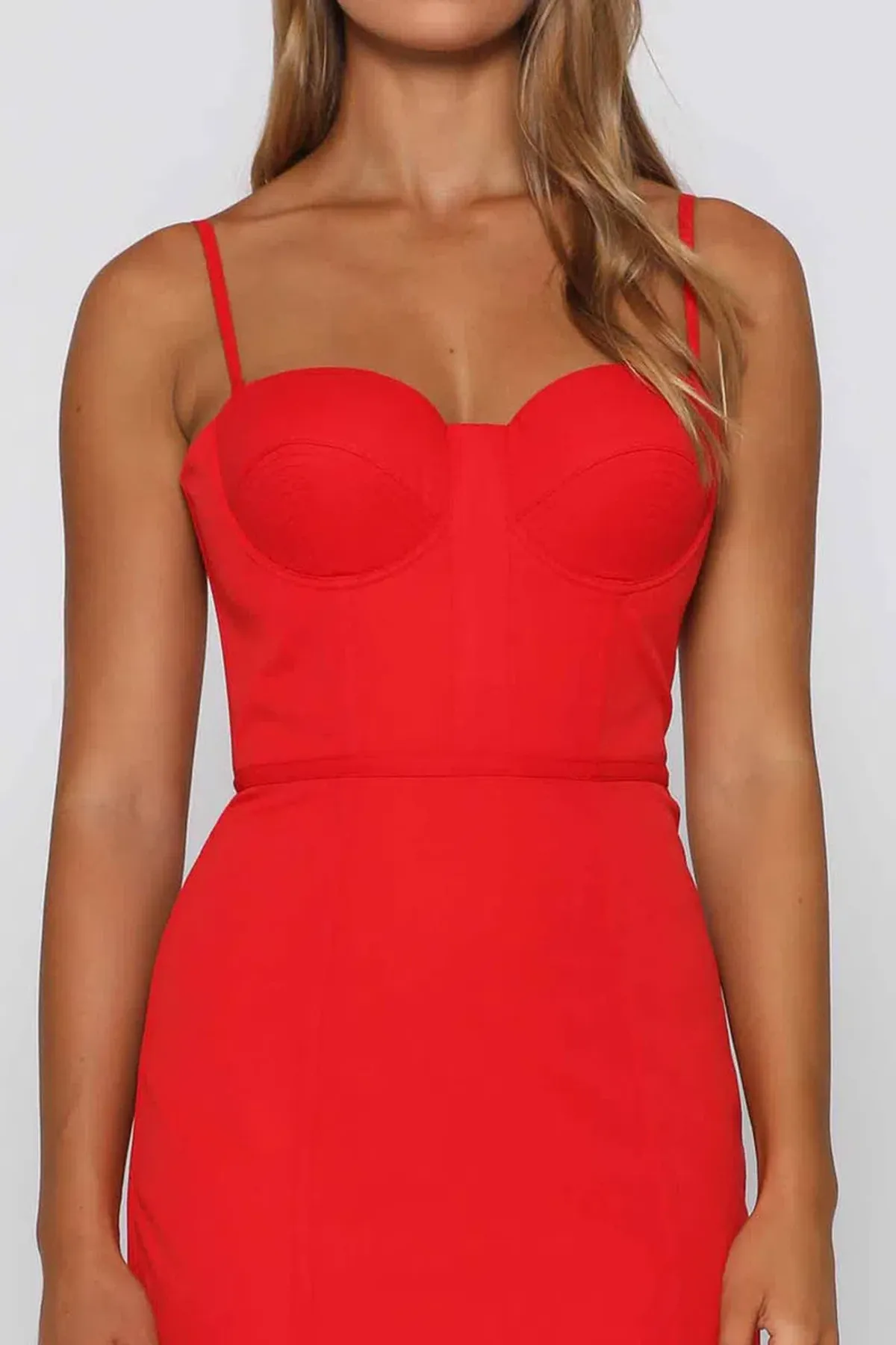 Elle Zeitoune Penny Midi Dress Red Size 8 - Image 2