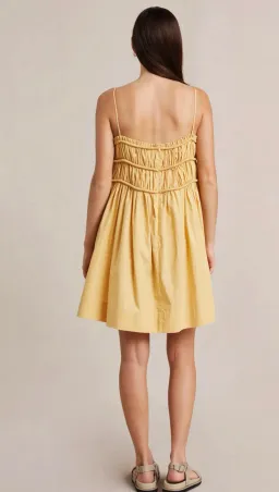 Bec & Bridge Eli Mini Dress Yellow Size 10  for rent on The Volte - image 3