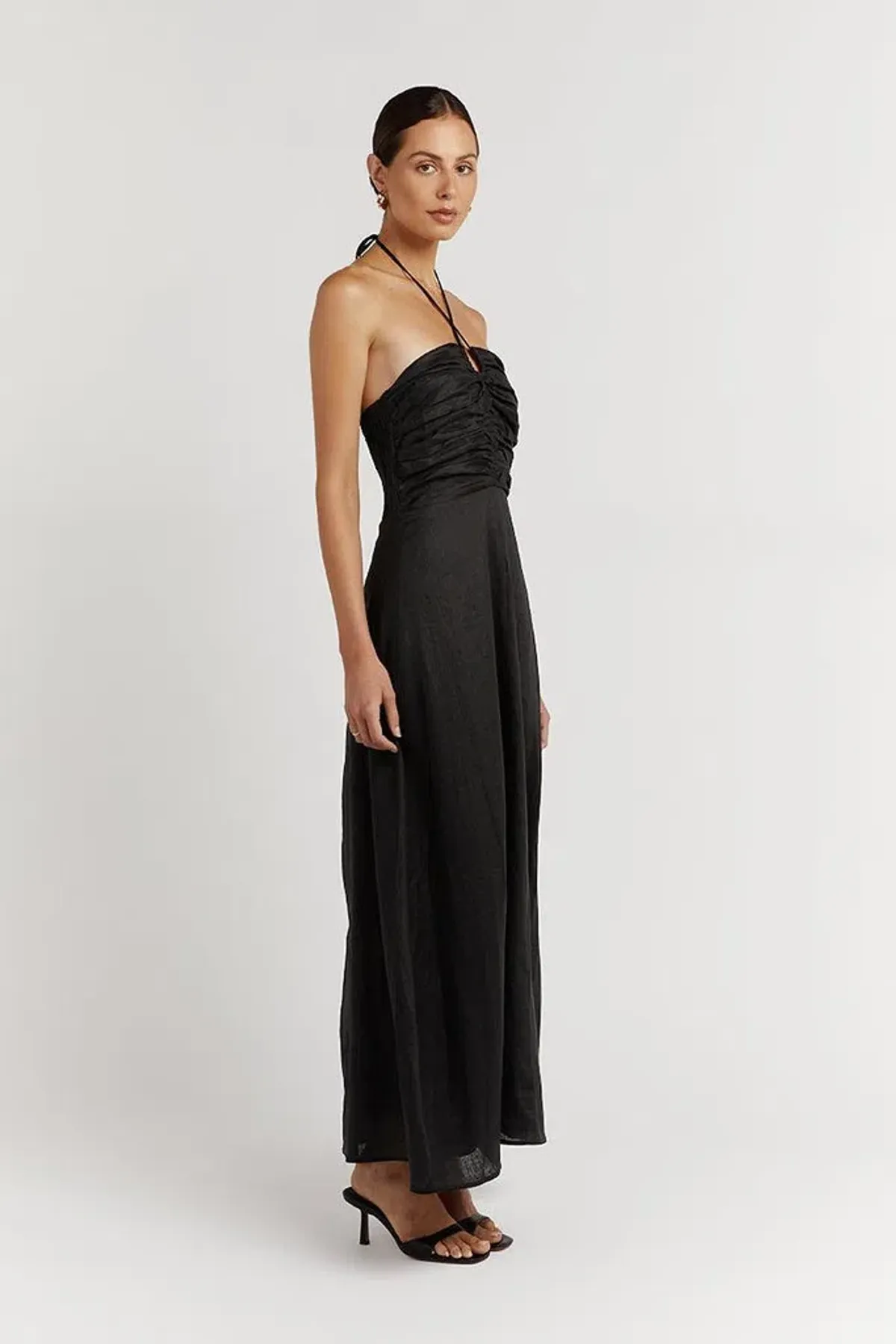 Dissh Flow Halter Midi Dress Black Size 8 - Image 2