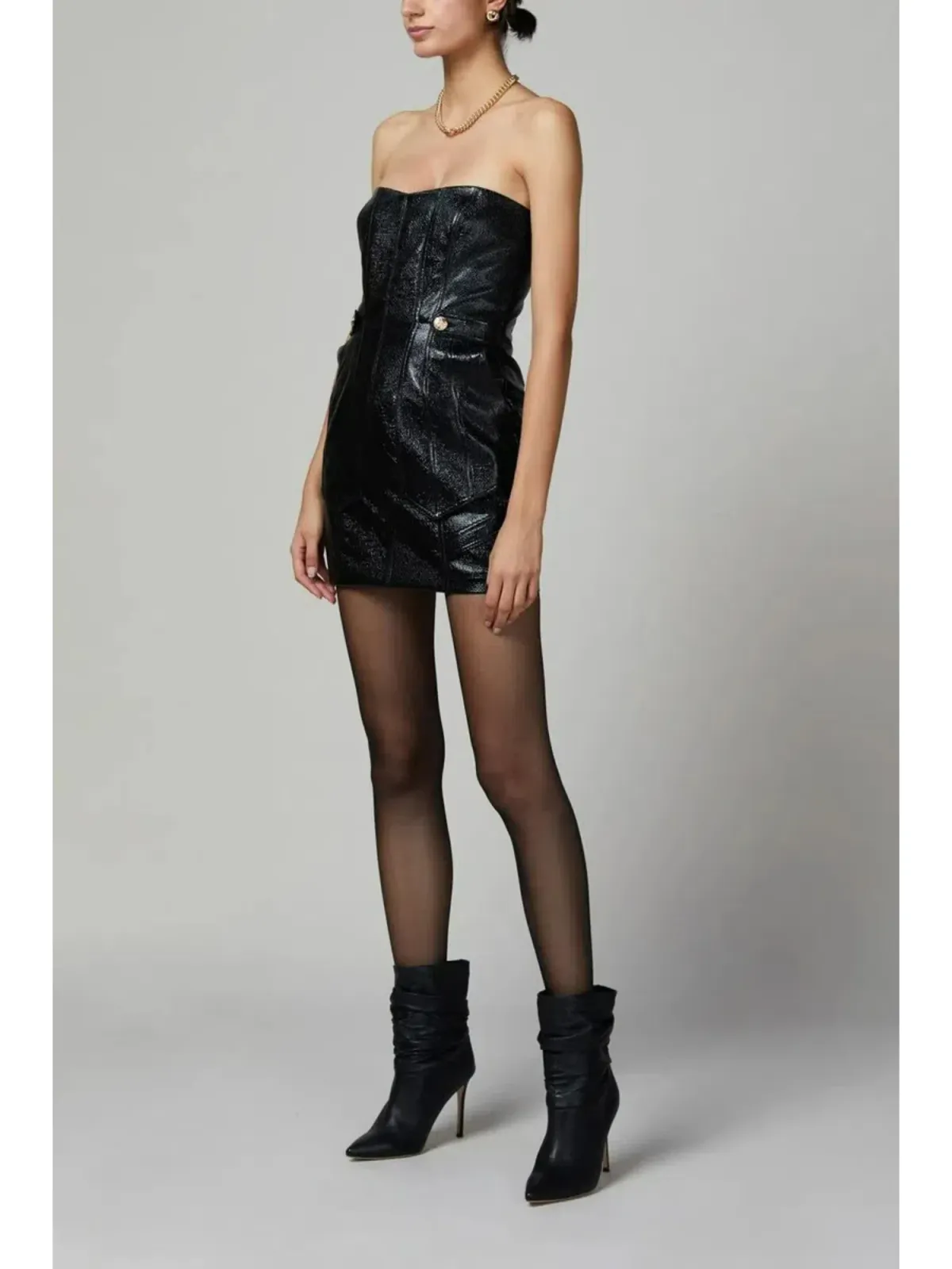 Bec & Bridge Yvette Mini Dress Black Size AU 6 - Image 2