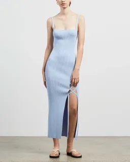 Bec & Bridge Lola Midi Dress Blue Size 12 for rent on The Volte - image 1