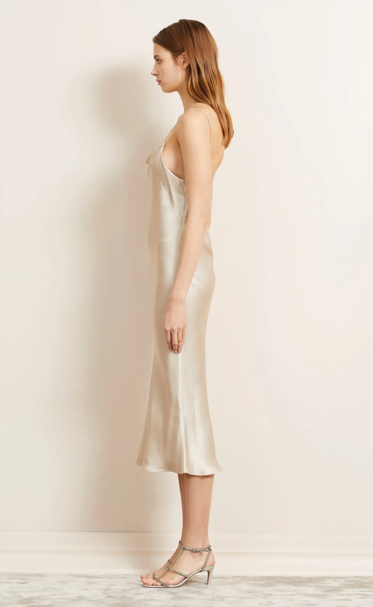 Bec & Bridge Moon Dance Slip Dress Sand Size 6 - Image 2
