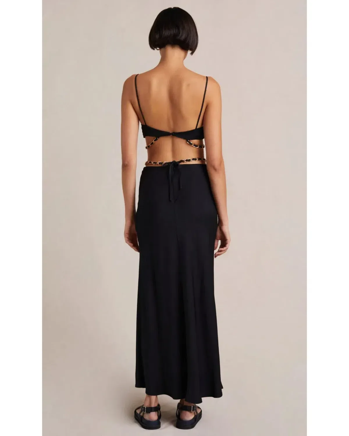 Bec & Bridge Modern Romance Top Size 6 and Maxi Skirt Size 8 Set Black - Image 2