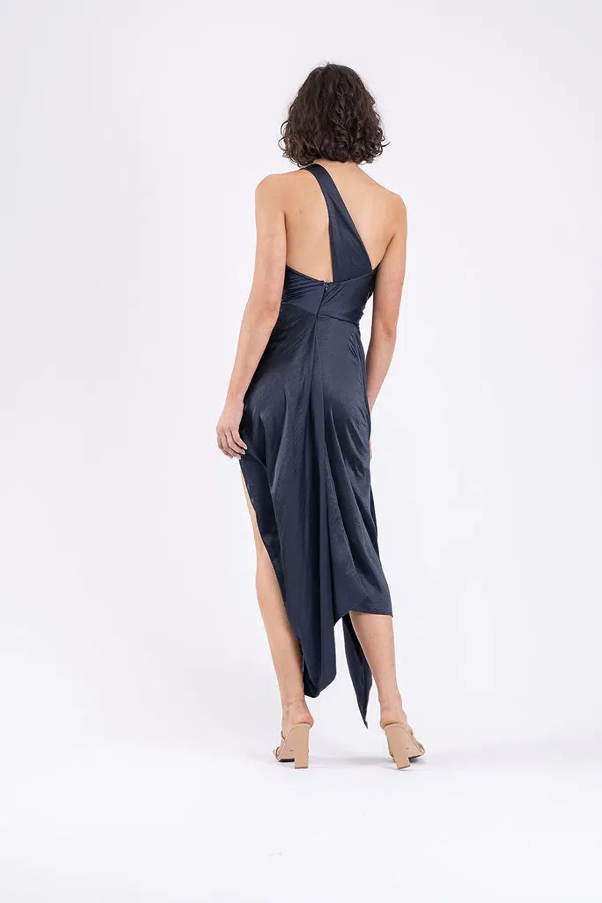 One Fell Swoop Philly Dress Petrol Size 8 - Image 4