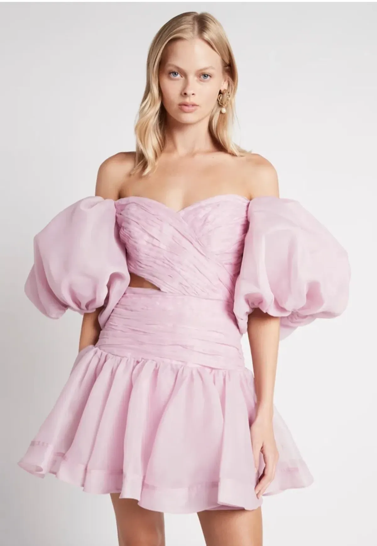 Aje Myriad Cut Out Mini Dress Lilac Purple Size 6 - Image 2