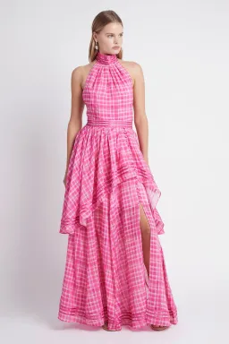 Aje Bungalow Sienna Dress Pink Size 10 for rent on The Volte - image 3