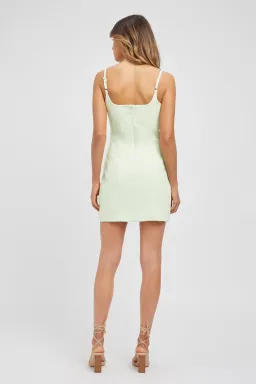 Kookai Oyster Panel Dress Green Size 8 for rent on The Volte - image 2