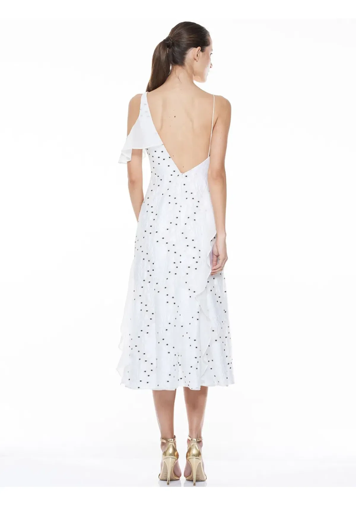 La Maison Talulah Associates Midi Dress White Size XS/ AU 6 - Image 4