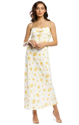 Pasduchas Fiesta Tie Midi Dress Print Size 12 for rent on The Volte - image 1