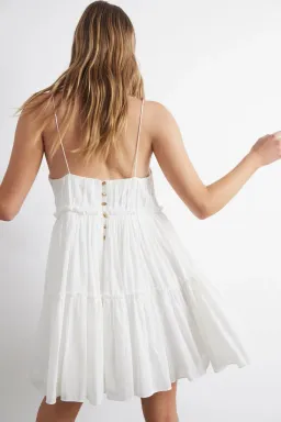 Aje Wilderness Mini Dress White Size 12 for rent on The Volte - image 2