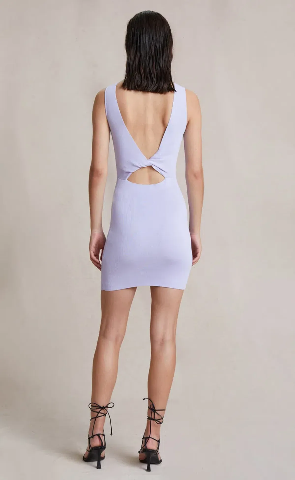 Bec and Bridge Sorbet Summer Knit Mini Dress in Lilac Purple Size 8 - Image 3