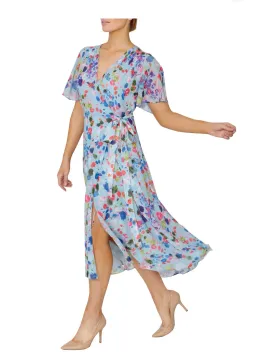 Anthea Crawford Floral Wrap Dress Print Size 8 for rent on The Volte - image 5
