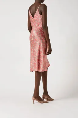 Scanlan Theodore Silk Mini Floral Slip Dress Print Size 8 for rent on The Volte - image 2