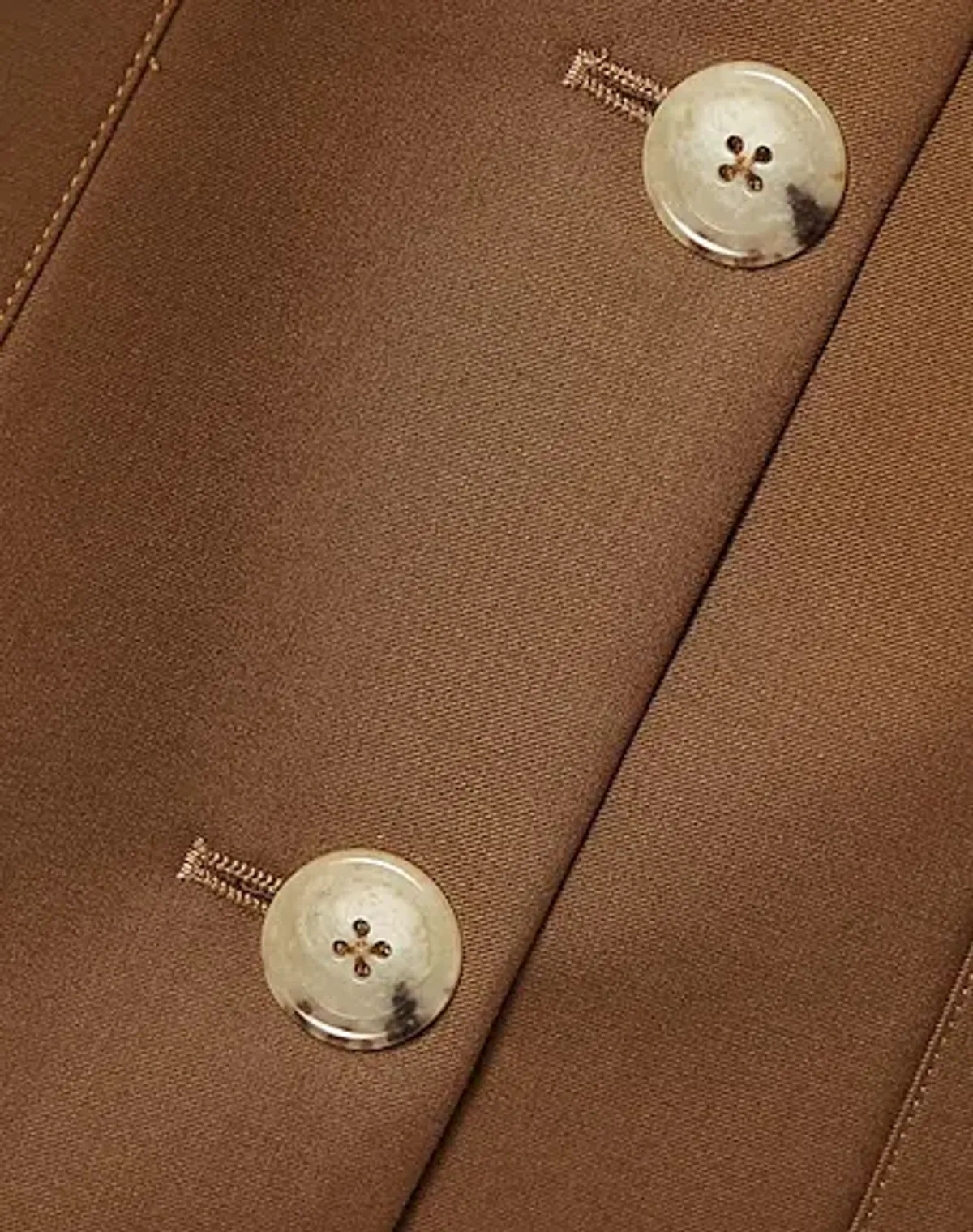 Anna Quan Portia Single Breasted Tailored Dress Brown Size 10 - Image 5