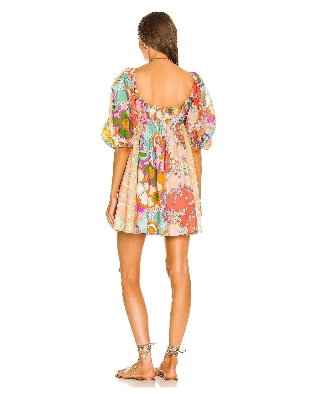 Zimmermann Lola Panelled Mini Dress Floral Size 1 / Au 10 - Image 2