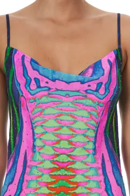 Camilla Poseidons Poison Long Bias Slip Dress Print Size 10 for rent on The Volte - image 5