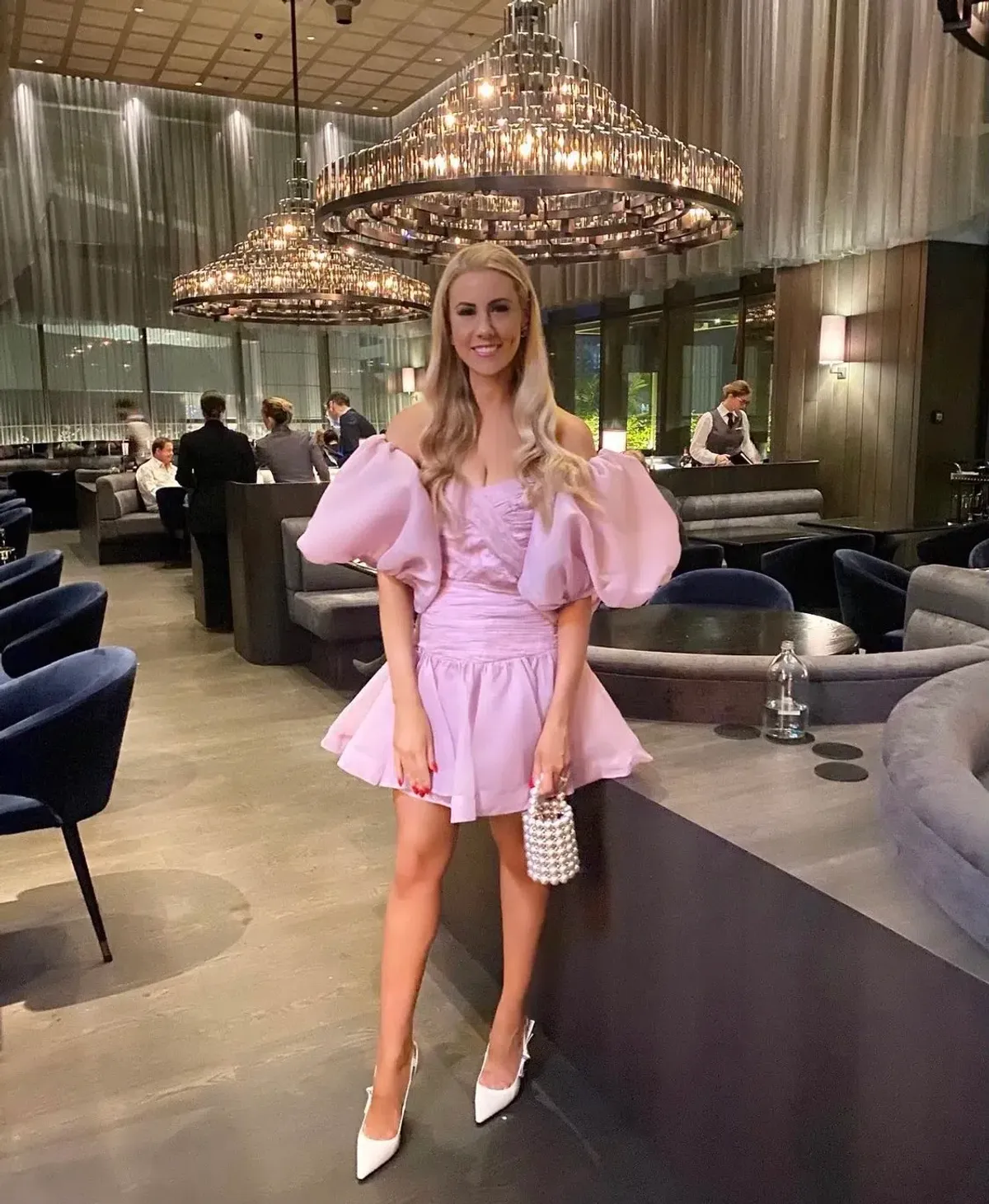 Aje Myriad Cut Out Mini Dress Pink Size 12 - Image 8