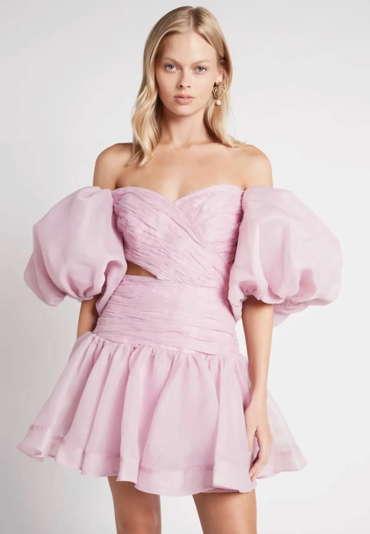 Aje Myriad Cut Out Mini Dress Pink Size 12 - Image 2