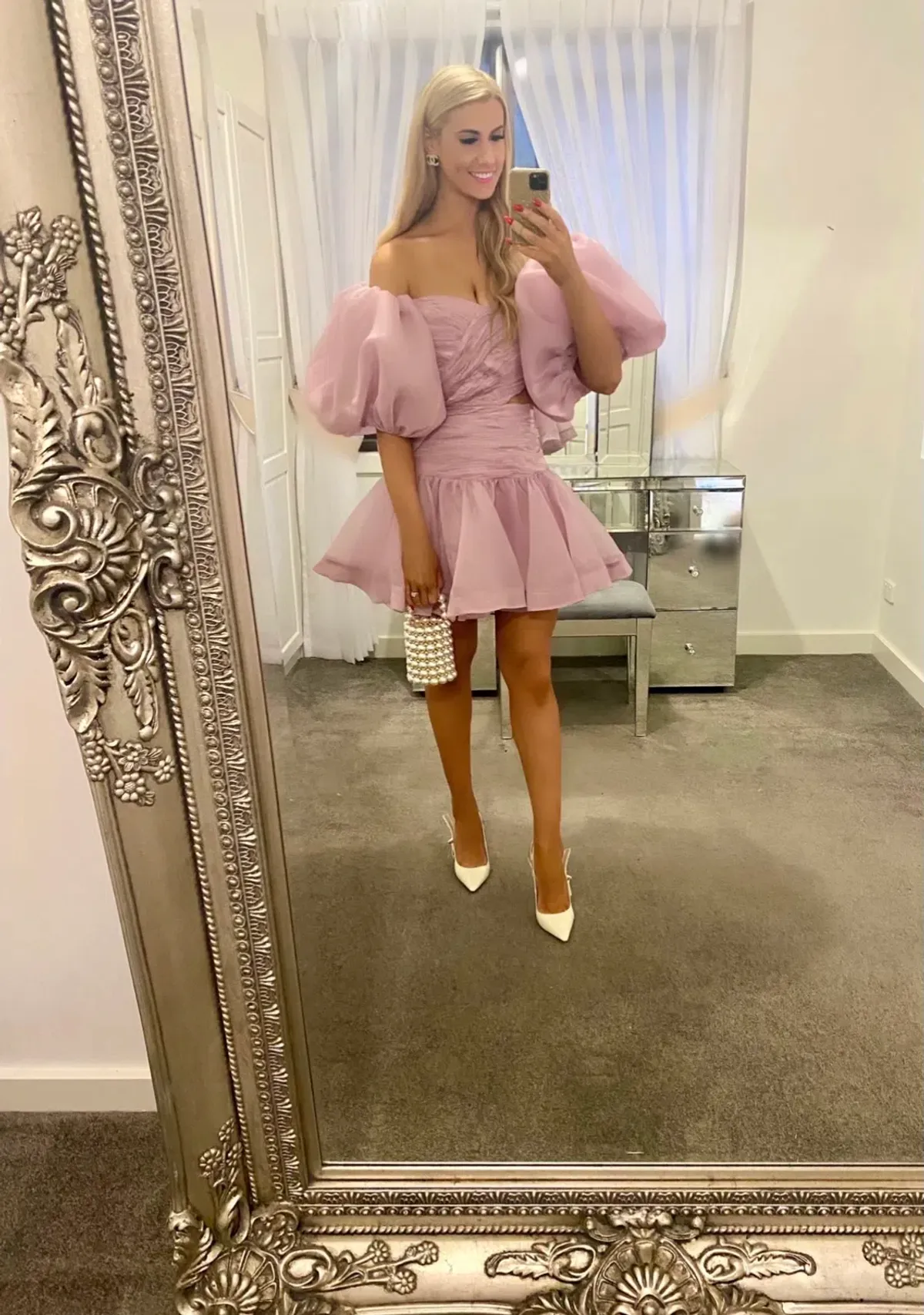 Aje Myriad Cut Out Mini Dress Pink Size 12 - Image 9