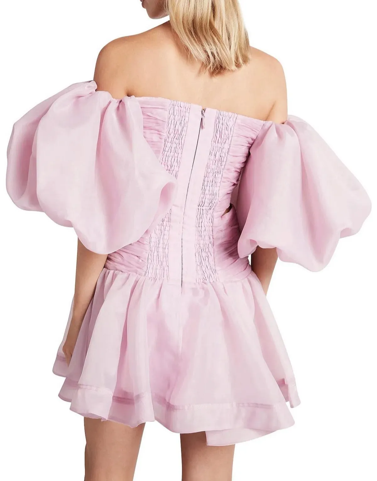 Aje Myriad Cut Out Mini Dress Pink Size 12 - Image 4