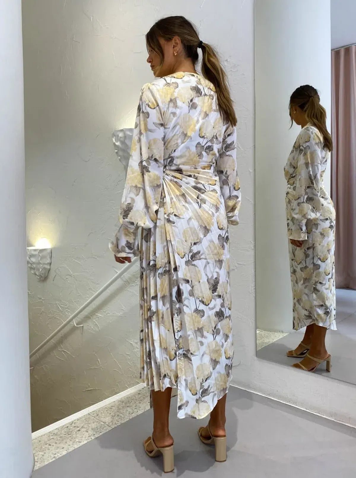Acler Cresta Dress Print Size Print Size 10 - Image 4