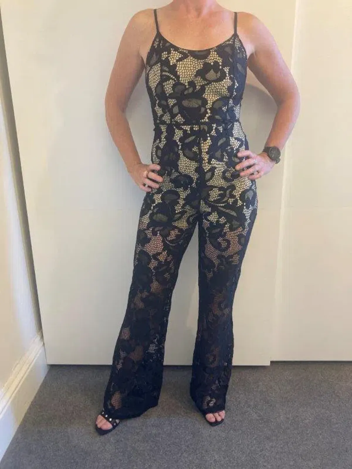 Winona Queen of Lack Jumpsuit Lace Size 8 - Image 1