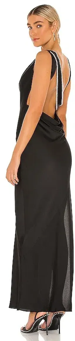 Michael Costello X Revolve Dani Gown Black Size 10 for rent on The Volte - image 2