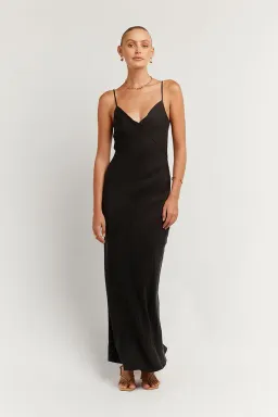Dissh Pelly Slip Midi Dress Black Size XL for rent on The Volte - image 1
