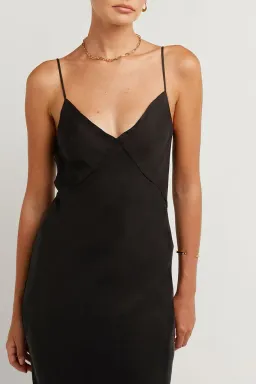 Dissh Pelly Slip Midi Dress Black Size XL for rent on The Volte - image 3