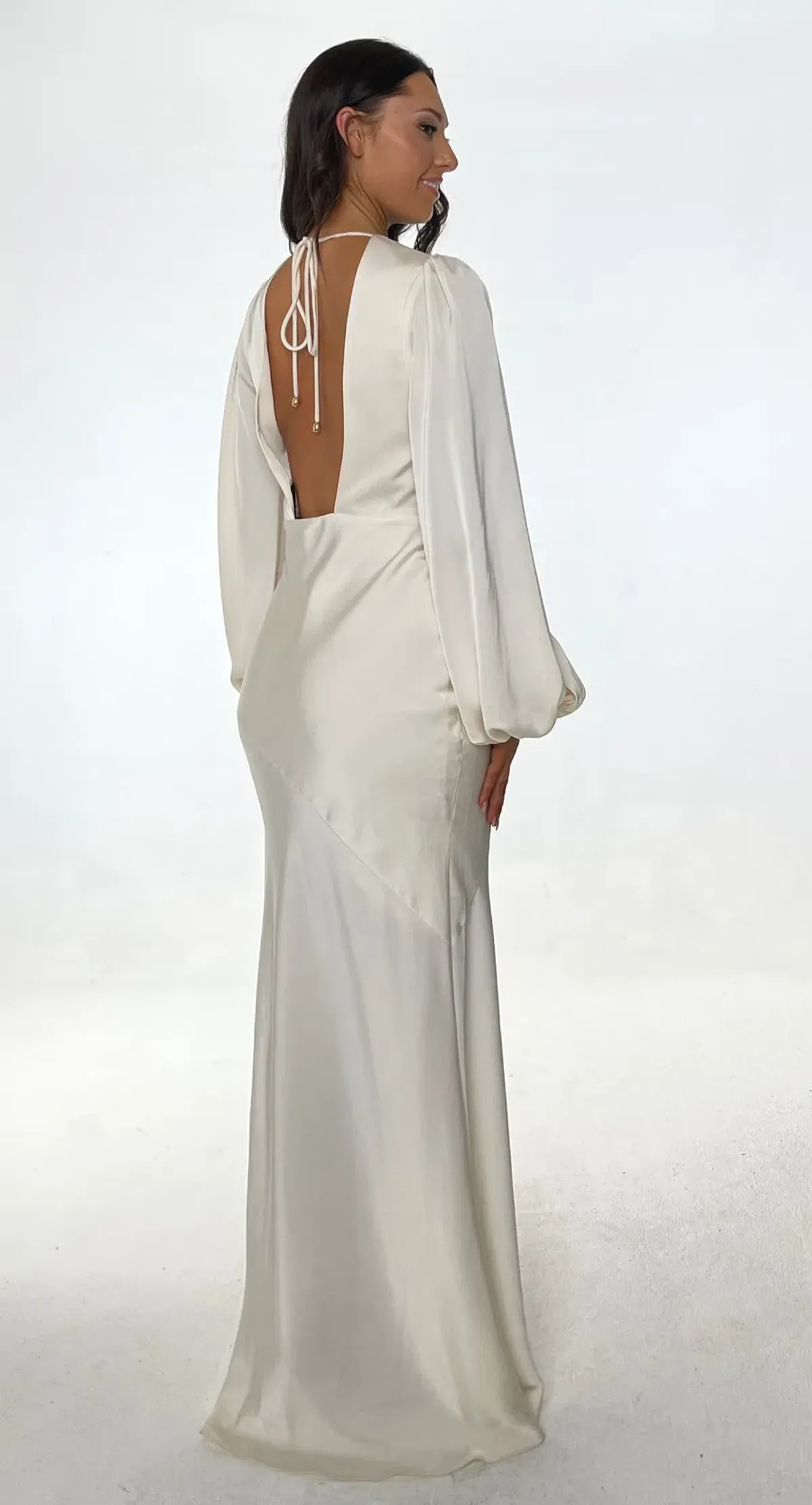 Lexi India Dress Pearl White Size 8 - Image 3