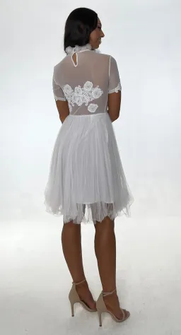 Jonte Dreamer Lace Dress White Size 10  for rent on The Volte - image 2