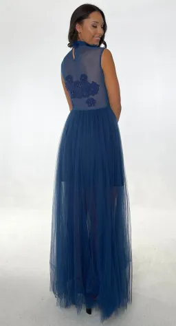 Jonte Dreamer Gown Midnight Blue Size 10  for rent on The Volte - image 2
