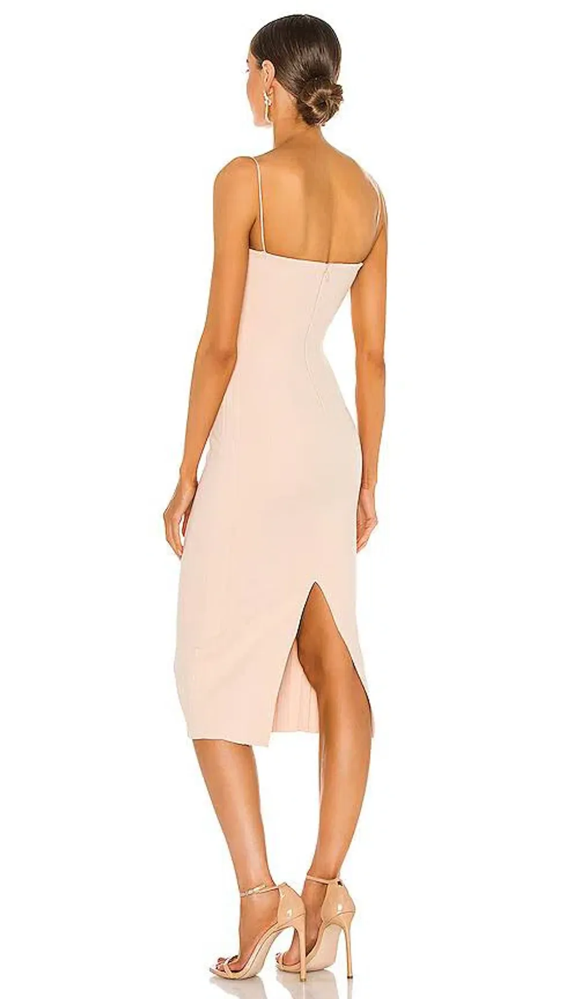MISHA Irisa Midi Dress Nude Size 6/XS - Image 3