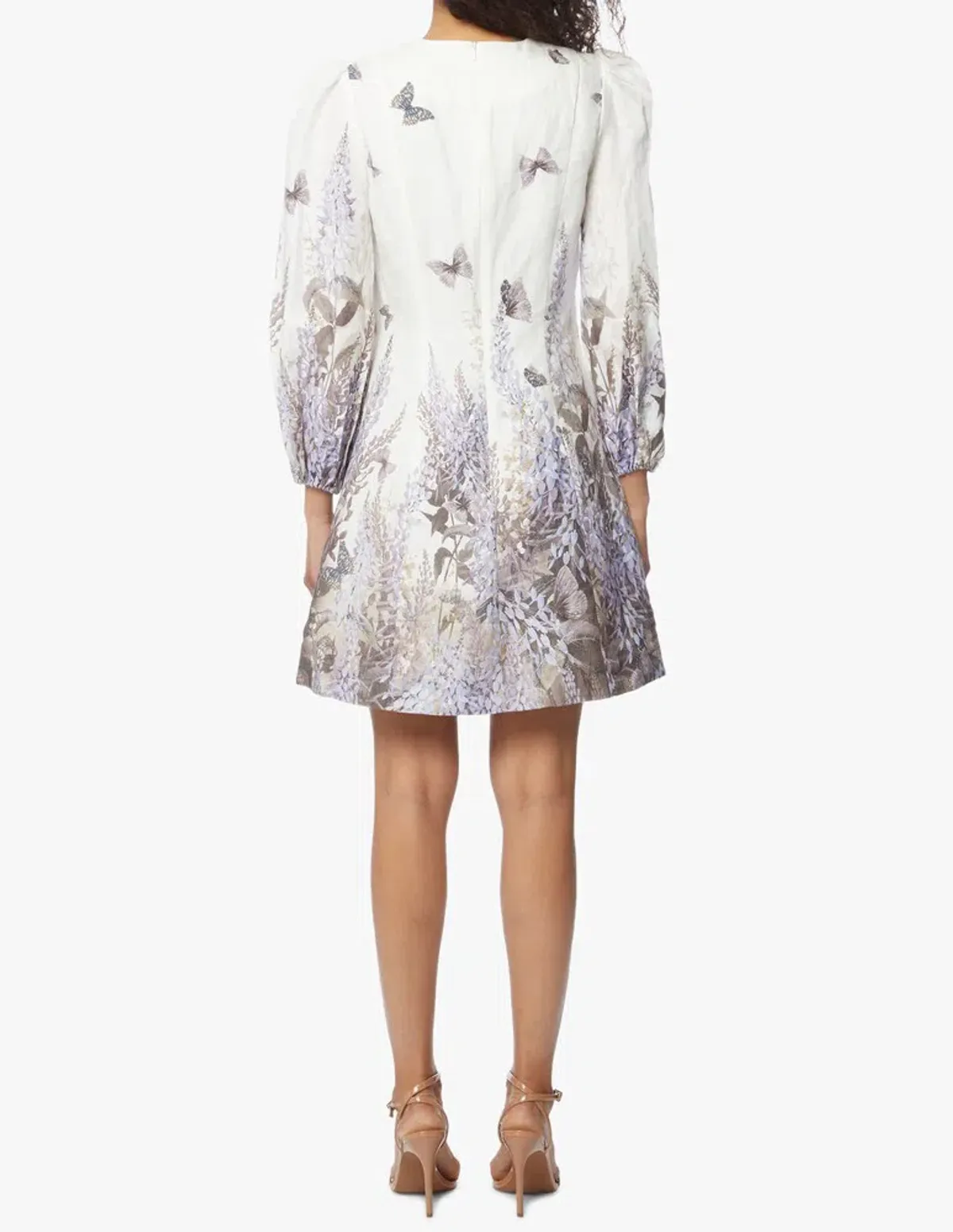 Zimmermann Luminous Butterfly Dress Ivory Lavender Tea Size 8 - Image 2