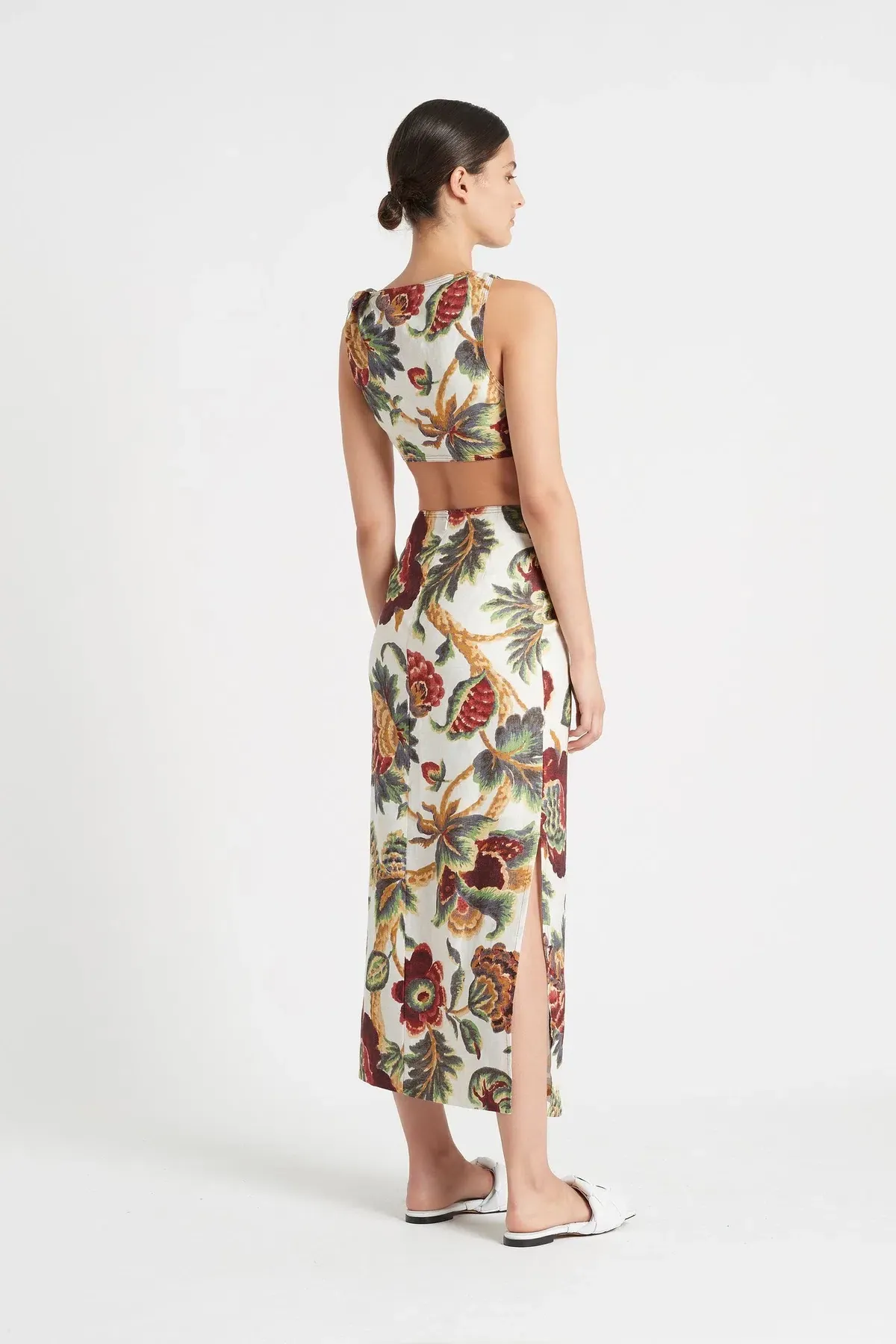 Sir the Label Ambroise Knot Dress Print Size 8 - Image 2