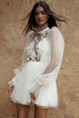Christie Nicole Bridal Kym Dress White Size 8 for rent on The Volte - image 2