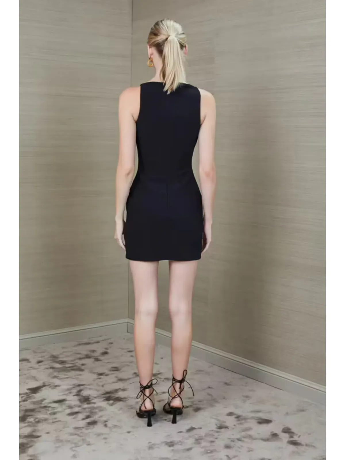 Bec and Bridge Clover Mini Dress Black Size AU 6 - Image 5