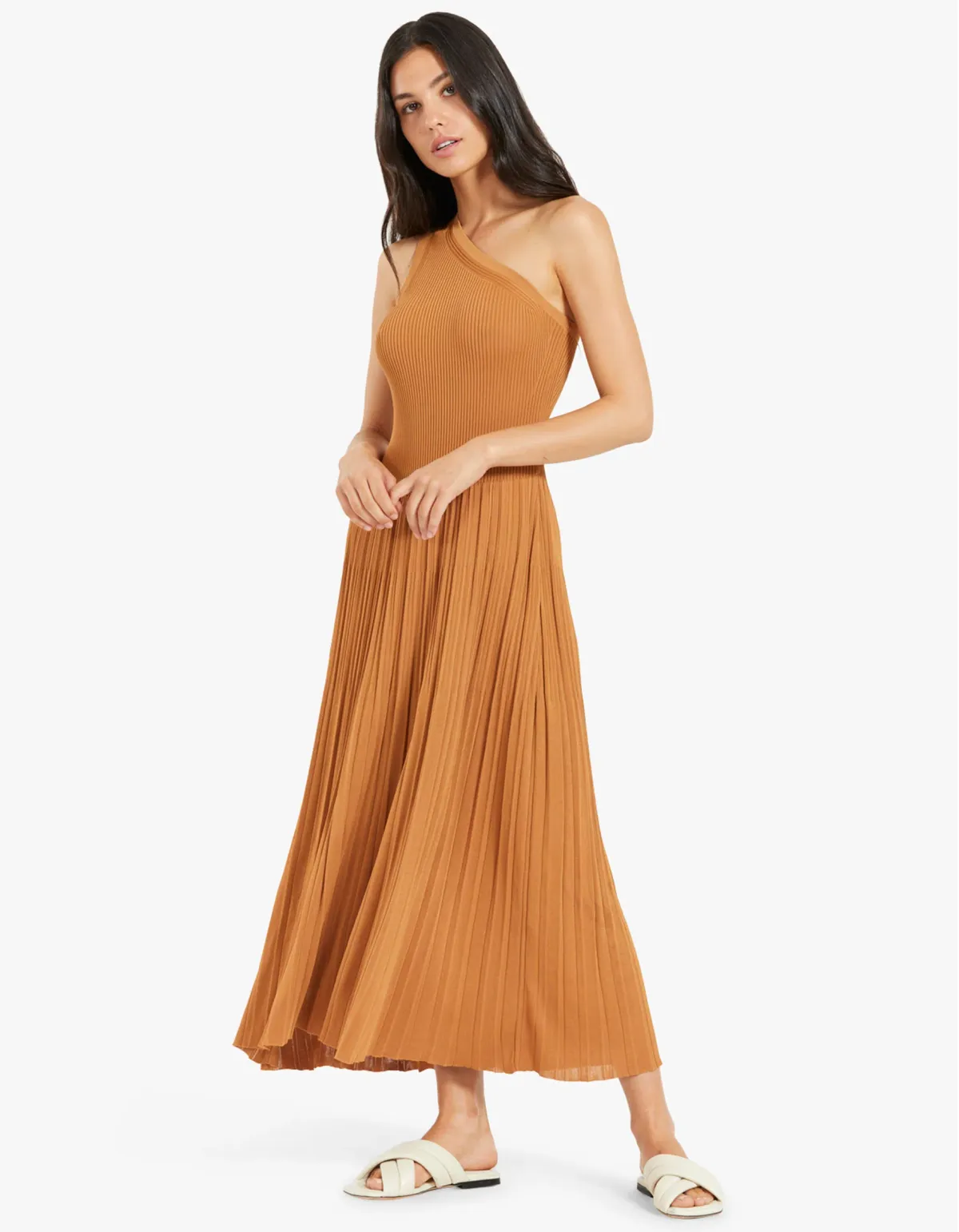 Zimmermann The Andie Midi Dress Tan Size 8 - Image 1