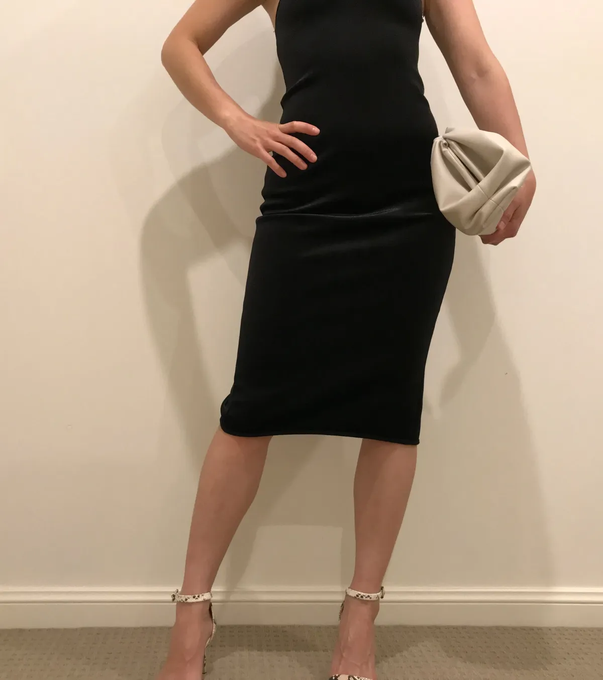 By Johnny Midi Dress Black Size 6 - Image 4
