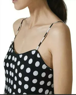Country Road Polka Dot Linen Slip Dress Print Size 8 for rent on The Volte - image 2